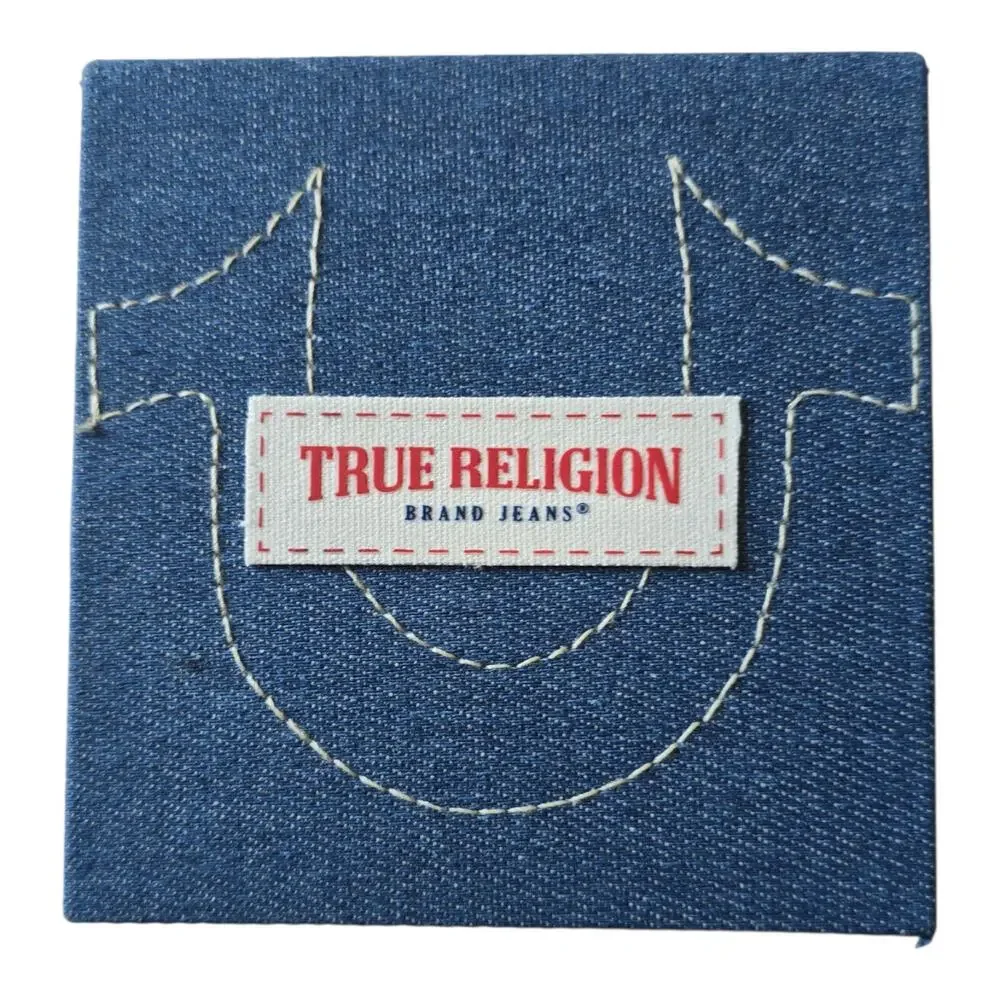 True Religion Men’s Gunmetal Gold Bracelet Buddha Guitar Logo Watch TRM102